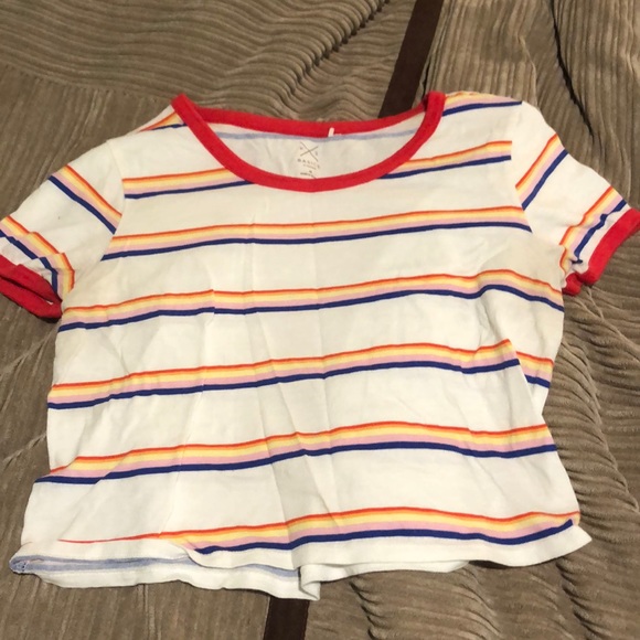PacSun | Tops | Rainbow Striped Crop 